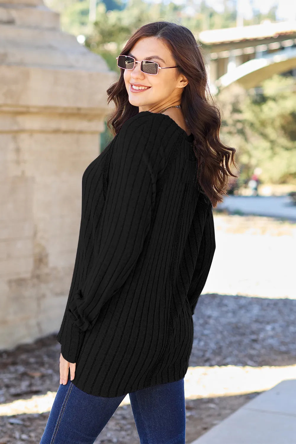 Basic Bae Full Size Ribbed Round Neck Long Sleeve Knit Top c2896ec7d7e94603bb1c63f6601ab0cc-Max