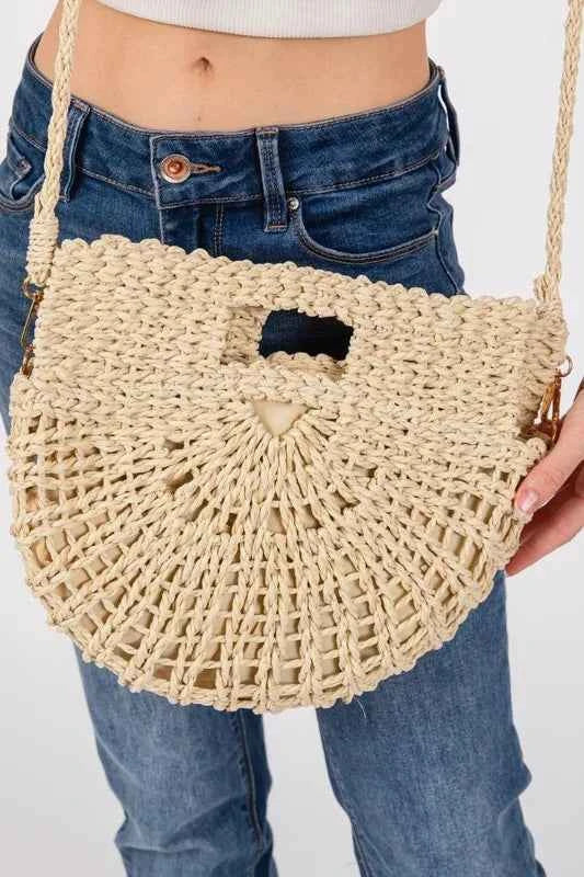 Fame Braided Semi Circle Tote Bag c29446dc7612420ca4a3a19595e201bd-Max-Origin