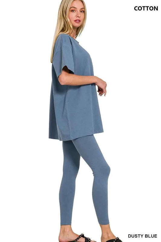 Cotton Round Neck Top & Legging Set c29a2c3bbdcd4c21a70f6a17dbfb7f6d-Max-Origin