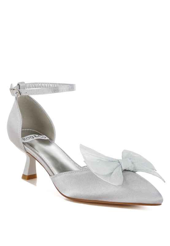 Cadell Bow Detail Satin Sandals c29ae1bd-dc68-4392-8c75-98103f43b82e