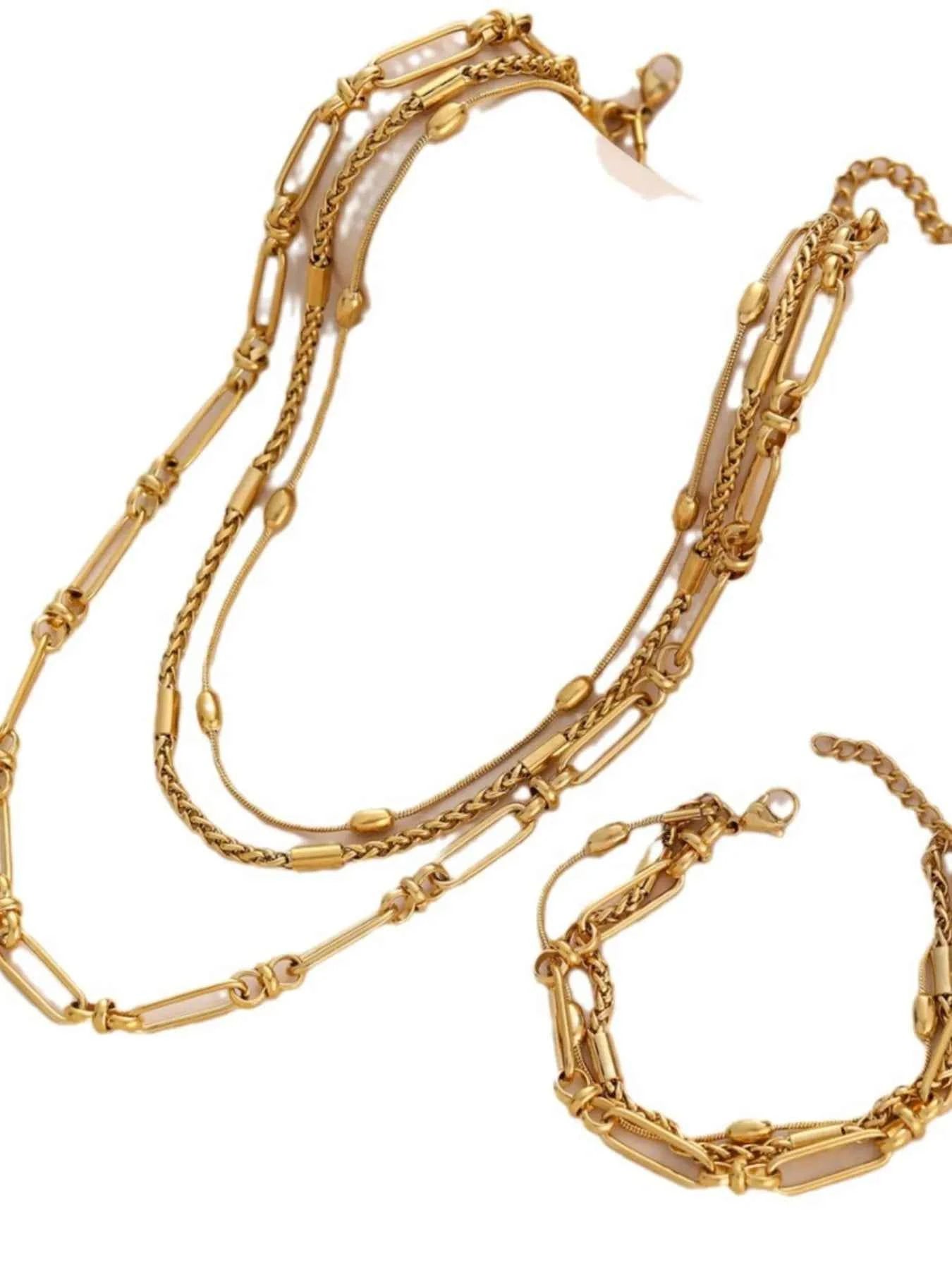 18K Gold-Plated Layered Chain Necklace and Bracelet Jewelry Set c2ac7554-481d-4f68-8de1-4ef0972437a4-Max-Origin