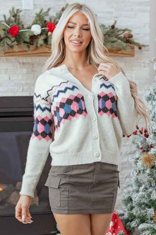Aria Stripe Geometric Up Sweater c2e6c893-49a3-4918-9742-32c4e1c1c1c3