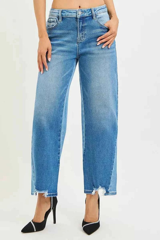 Full Size Slouchy Cropped Barrel Jeans with Contrast Wash Plus Size c2f4eb93f43b4e02ad1eada16b67aab6-Max-Origin