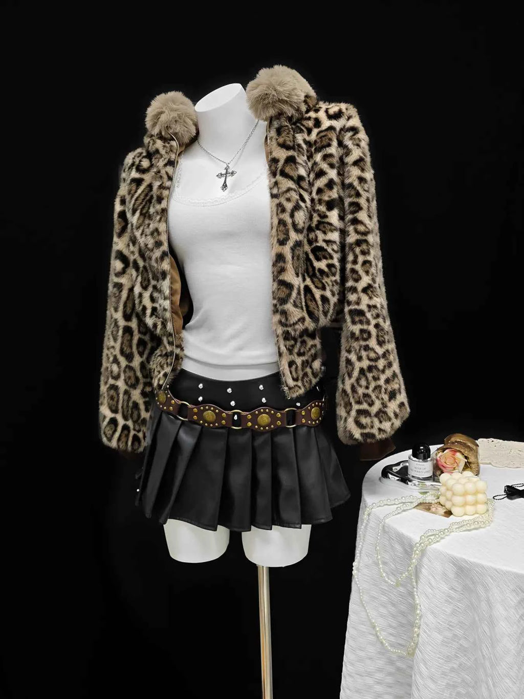 Leopard Faux Fur Hooded Outerwear c2fc6f2573f546ebab5129dbdbd2c7f0-Max-Origin