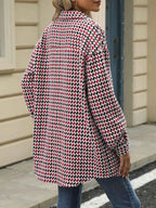 Houndstooth Button Up Long Sleeve Coat c319f26d-9f17-4cde-b721-e9337abafb0b-Max-Origin
