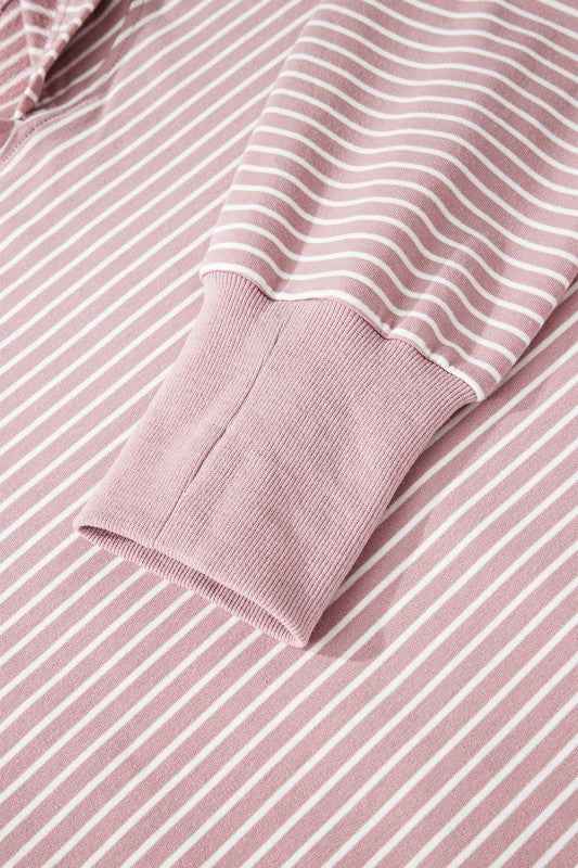 Stripe Thumbhole Drop Shoulder Sleeve Hoodie c31b58f1-4673-4e39-8923-c7fdb7700e22