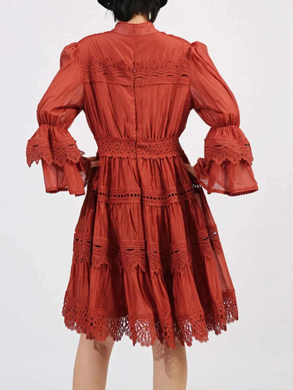 Ruffle Lace Trim Long Sleeve Dress c31bd487-5f19-425e-a1a2-a9519e07c068-Max-Origin