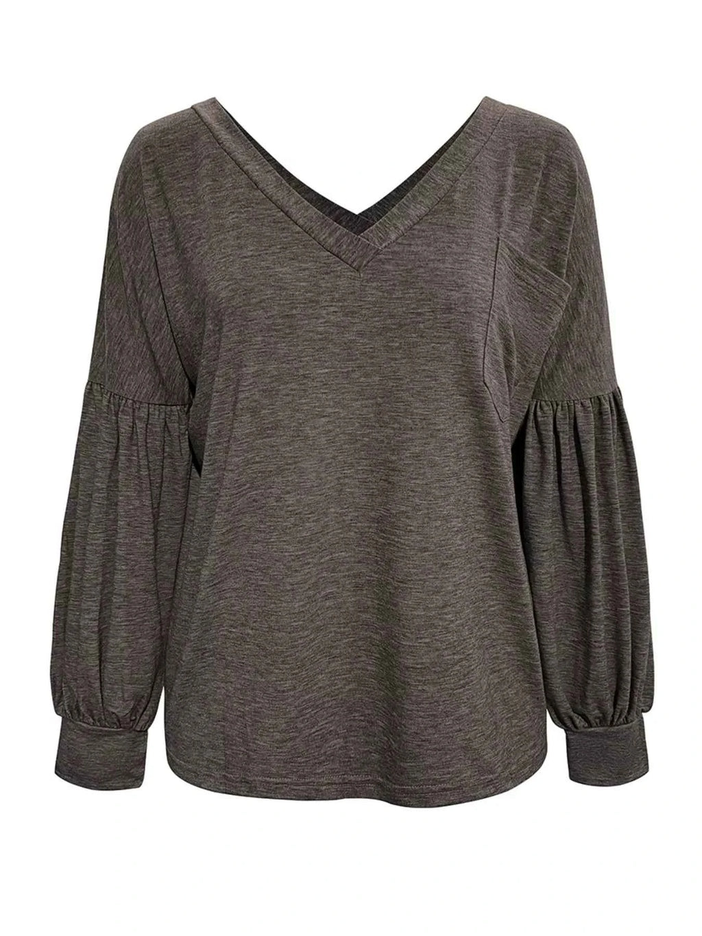 Oversized V-Neck Long Sleeve Blouse c32f43fa-da5c-4149-805d-1e9c1240efd4-Max-Origin