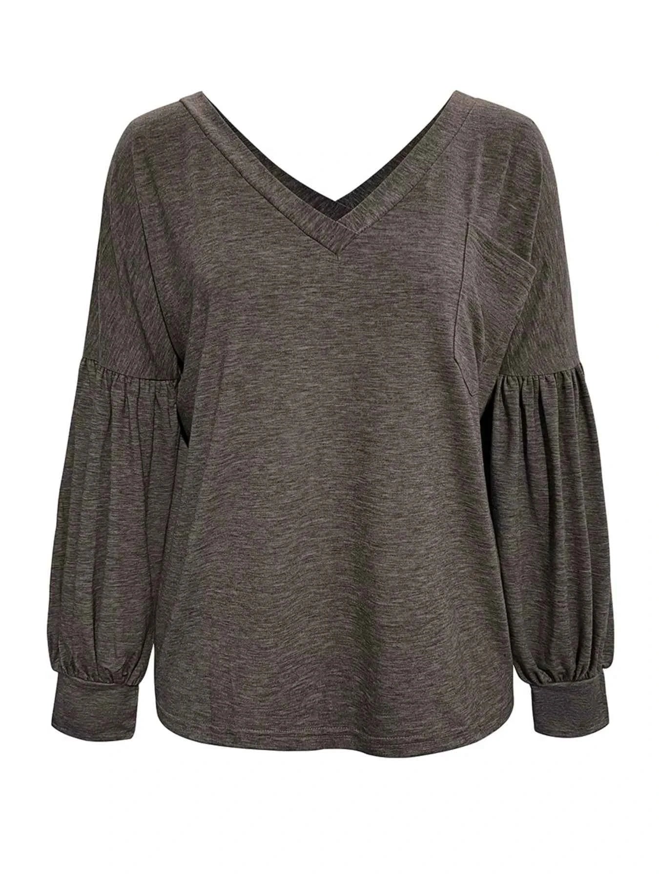 Oversized V-Neck Long Sleeve Blouse c32f43fa-da5c-4149-805d-1e9c1240efd4-Max-Origin