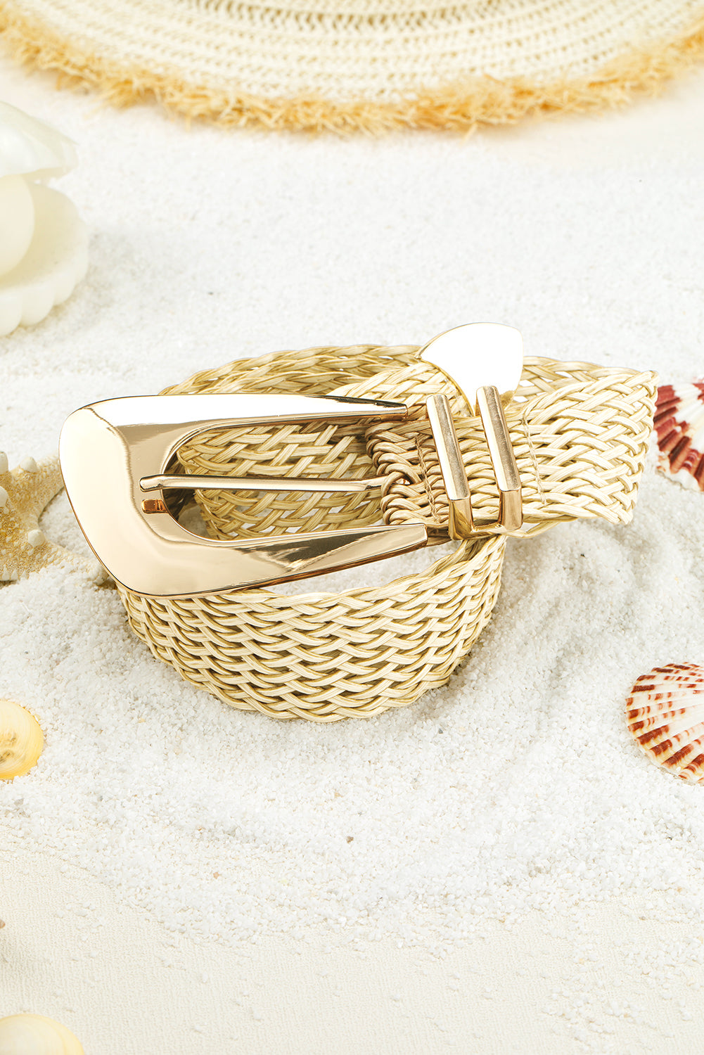 Camel Bohemian Woven Thin Waist Belt c36561e608f0dea1
