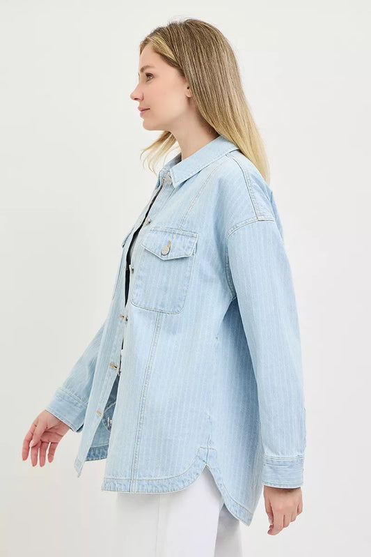 Oversized Stripe Denim Shaket c36919e1-82a3-4eda-a060-4b3736a2ce7a-Max-Origin