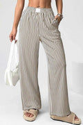 Stripe Elastic High Waist Pocketed Loose Pants Stripe c3720499-d04d-44f8-88e3-08319096a7e8-Max-Origin