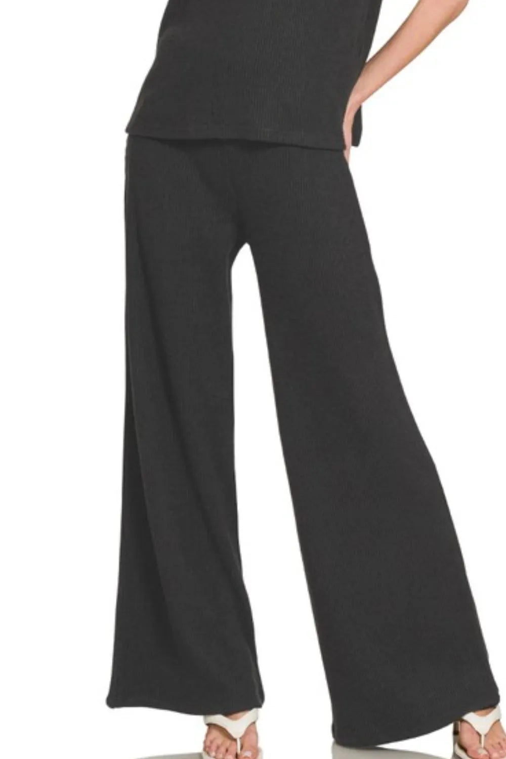 Zenana Rolled Sleeve Top and Pants Sweater Set c37a335e-530d-4400-8c63-fe41c2a595f2-Max-Origin