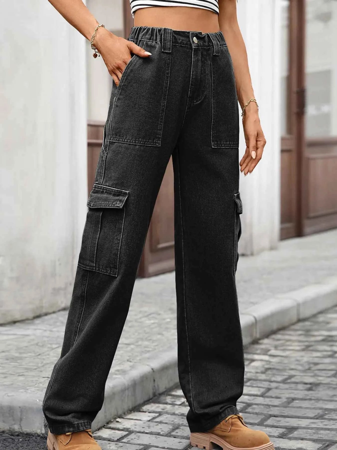 High-Waisted Cargo Jeans c387970c12da4664800d4bad453d830b-Max-Origin