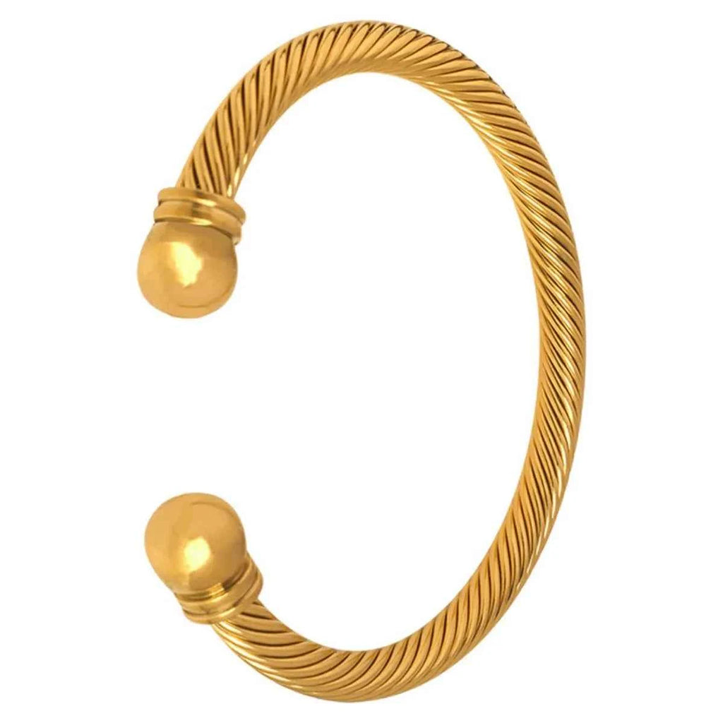 Stainless Steel Twisted Cable Cuff Bracelet c3a3edd0-ea5e-407c-89e9-d53ade600f76-Max-Origin