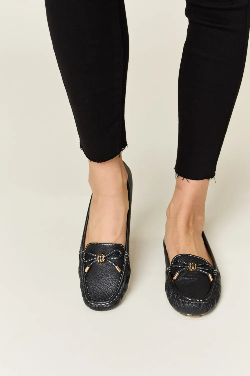 Forever Link Slip On Bow Flats Loafers c3a6d7a6-7287-4427-a3ac-8fcda7599a0e-Max