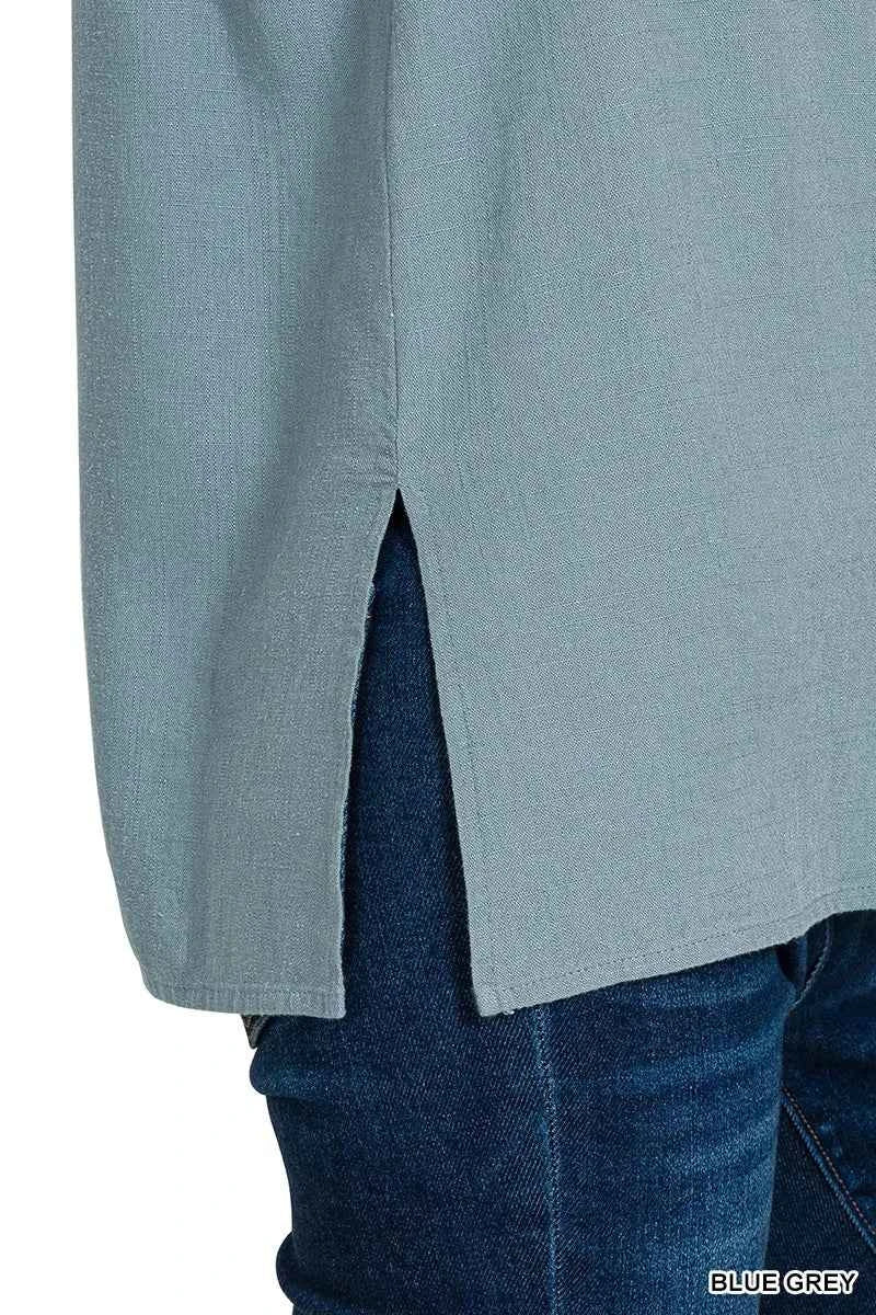 Zenana Side Slit Button-Front Vest c3d247f642024704ac2e5e1ac4ebf485-Max-Origin