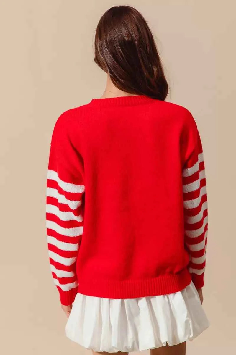 SO ME Christmas Snowflake Crochet Embellished Sweater c3d6b09a44e240049558eb526a6b5486-Max-Origin