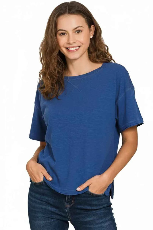 Cotton Slub Short Sleeve Tee c3db264e-a093-4b7e-88dc-e2a93924ab82-Max-Origin