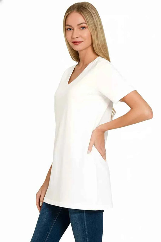 V-Neck Short Sleeve T-Shirt c3f5f6f4-7589-4f75-8b06-e3c5bdd505c6-Max-Origin