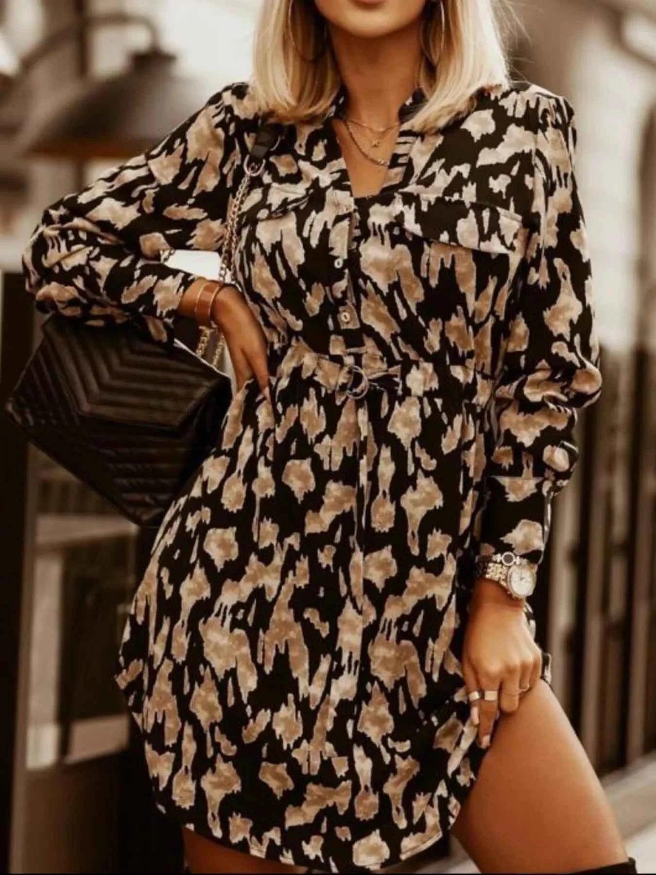 Printed Button Front Long Sleeve Dress c3f74ab4-c1be-4224-8895-464568270a8f-Max-Origin