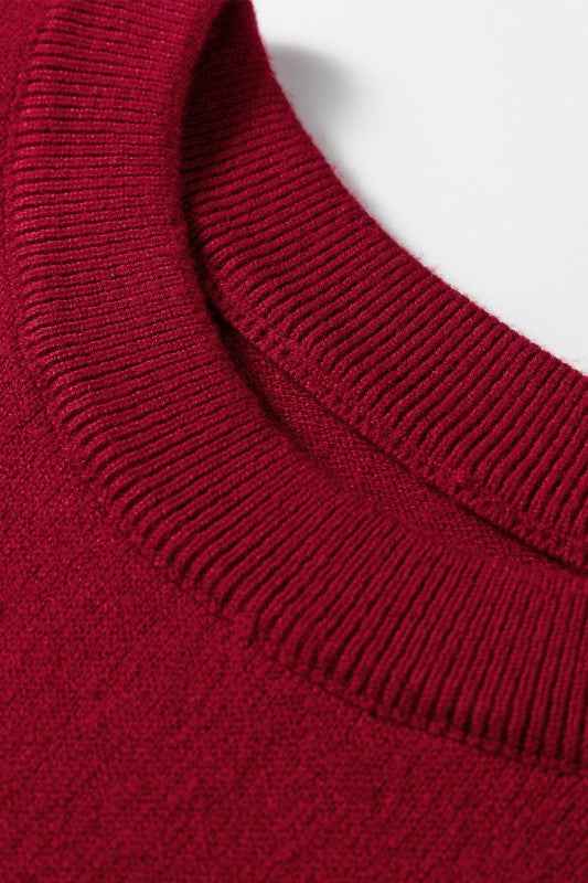 Solid Crewneck Cap Sleeve Knit Sweater c40d0fdc-4330-4d4b-8550-ef7909f29b86