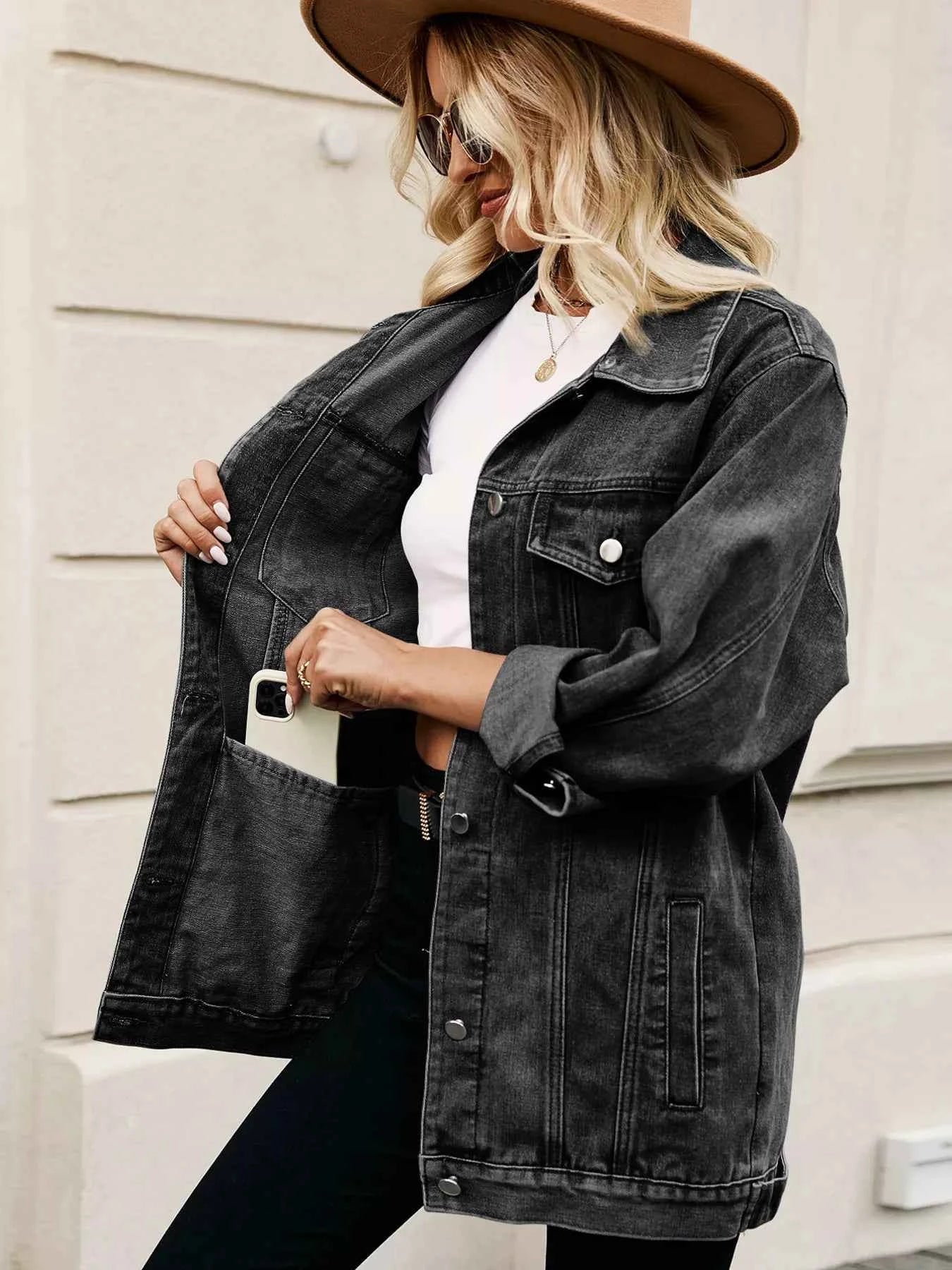 Button Up Long Sleeve Denim Jacket c416f95a4e4e495f8ed16b0faaa59769-Max-Origin