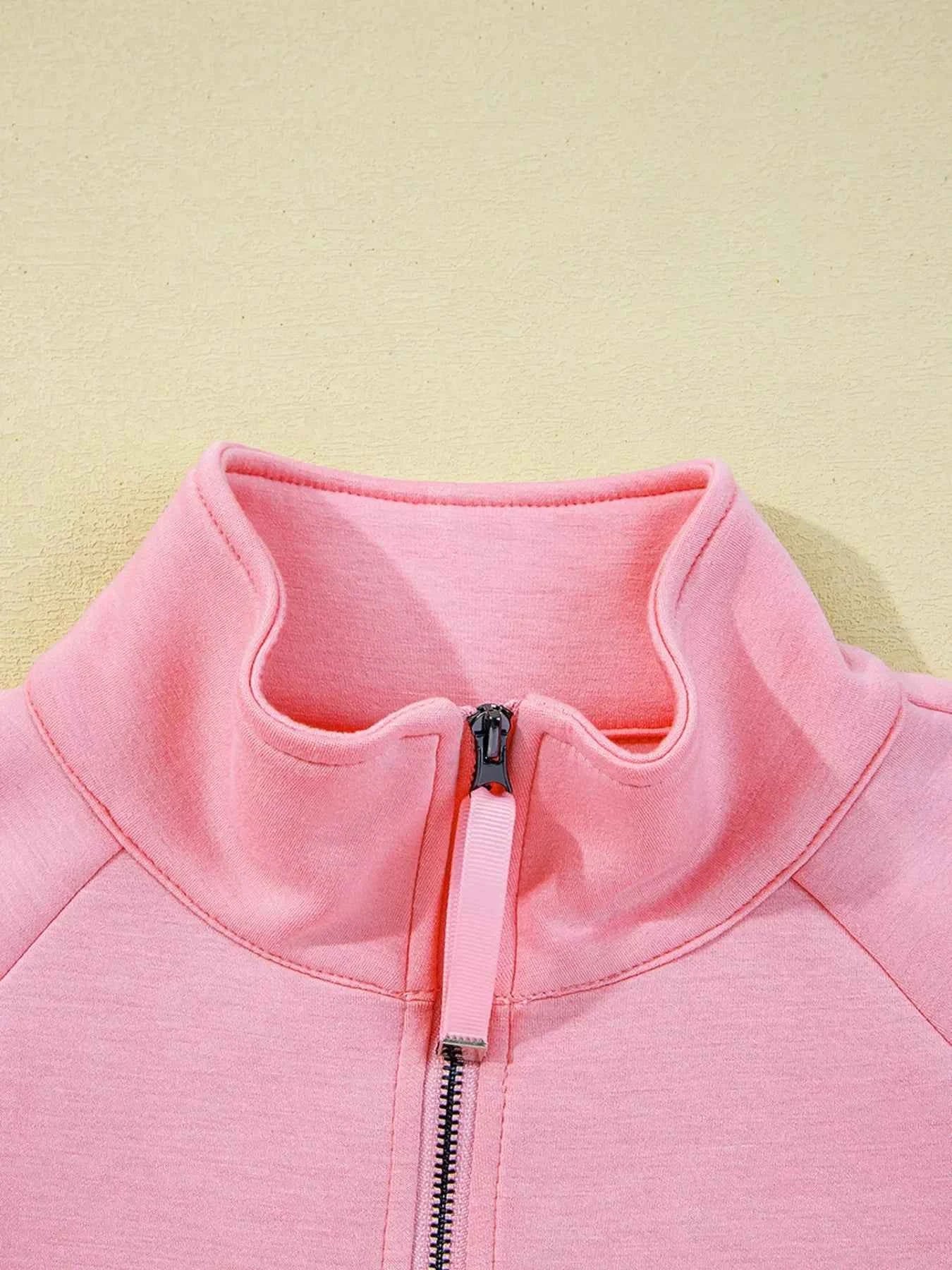 Half Zip Long Sleeve Top and Mini Skirt 2pcs Outfit c4233e22296e4b22bc1f5cccccf1536a-Max-Origin