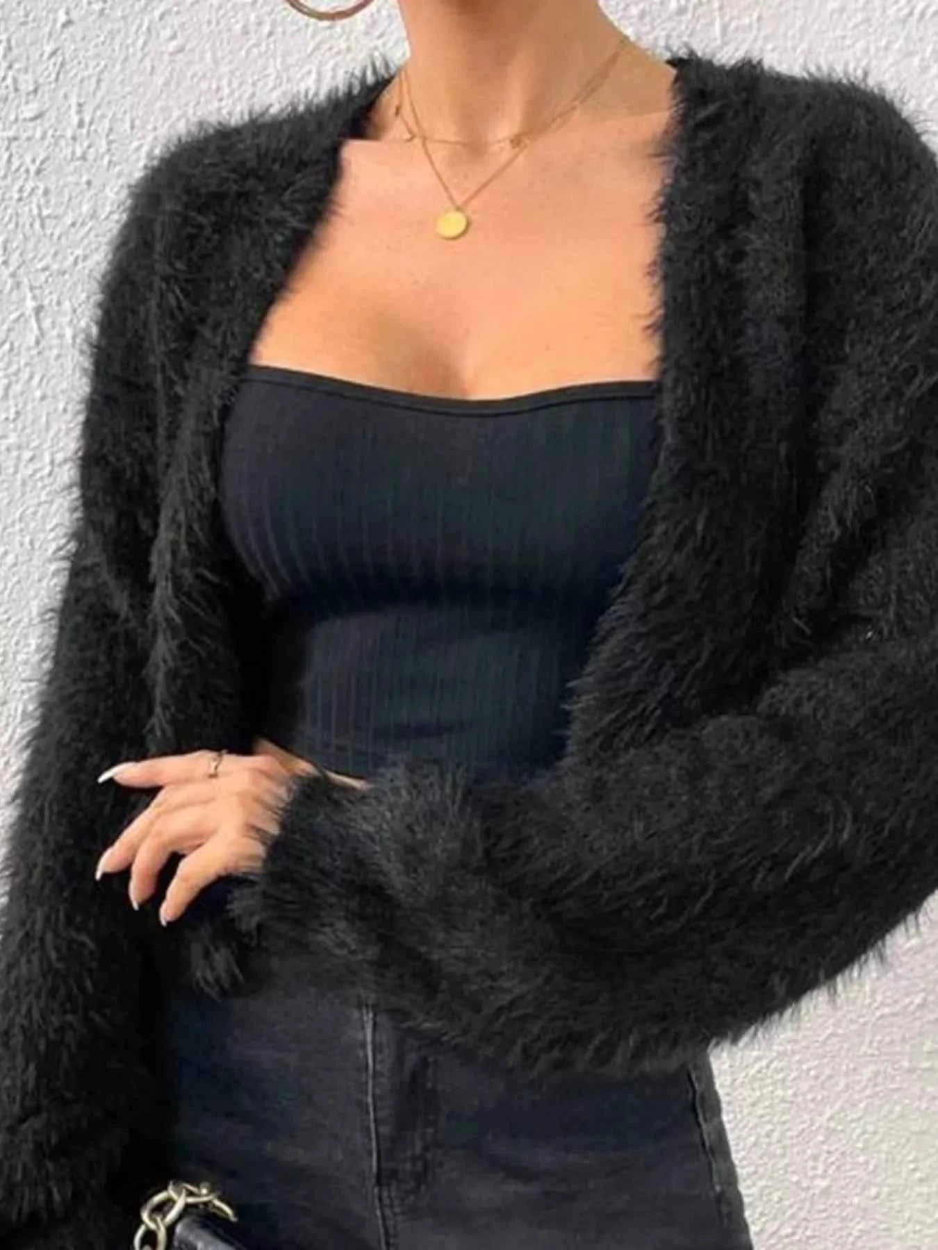 Open Front Long Sleeve Cardigan c449507a7f4d4e9f99465dd56df4921a-Max-Origin
