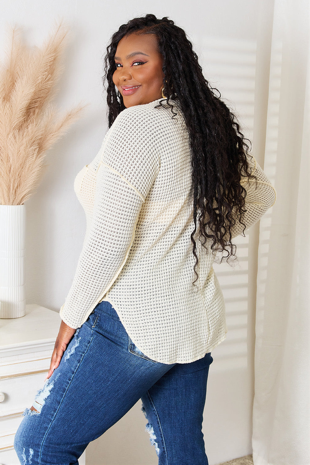 Culture Code Full Size Scoop Neck Patch Pocket Top c4570df513f04256a9fc46dee9d7d423-Max