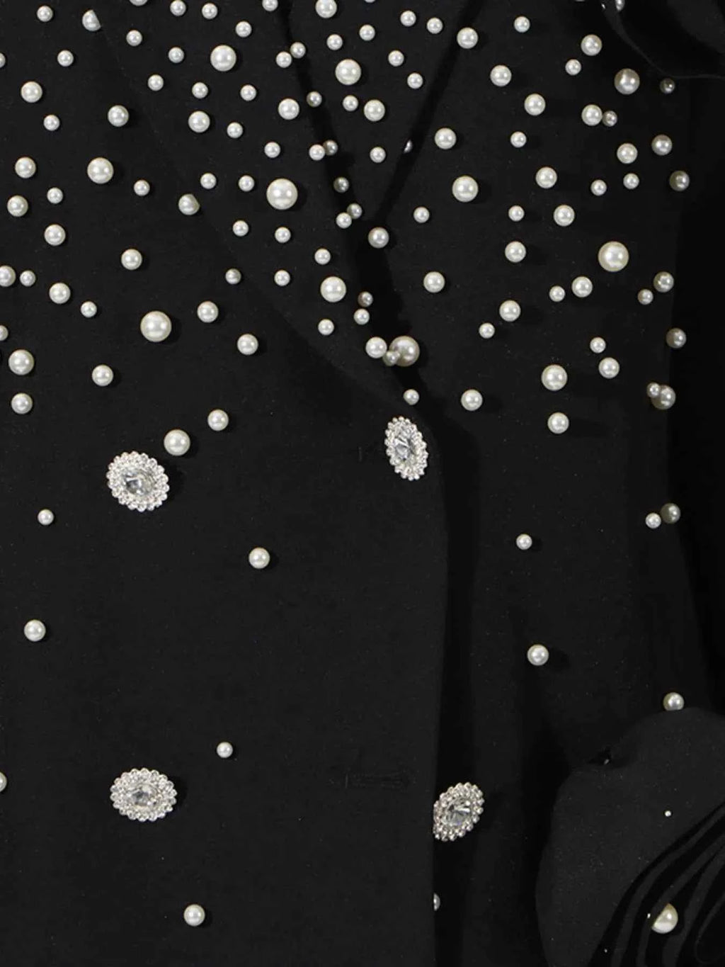 Pearl Embellished Double-Breasted Blazer c472fdbf-ebc2-45f8-972e-be2b6b3125eb-Max-Origin