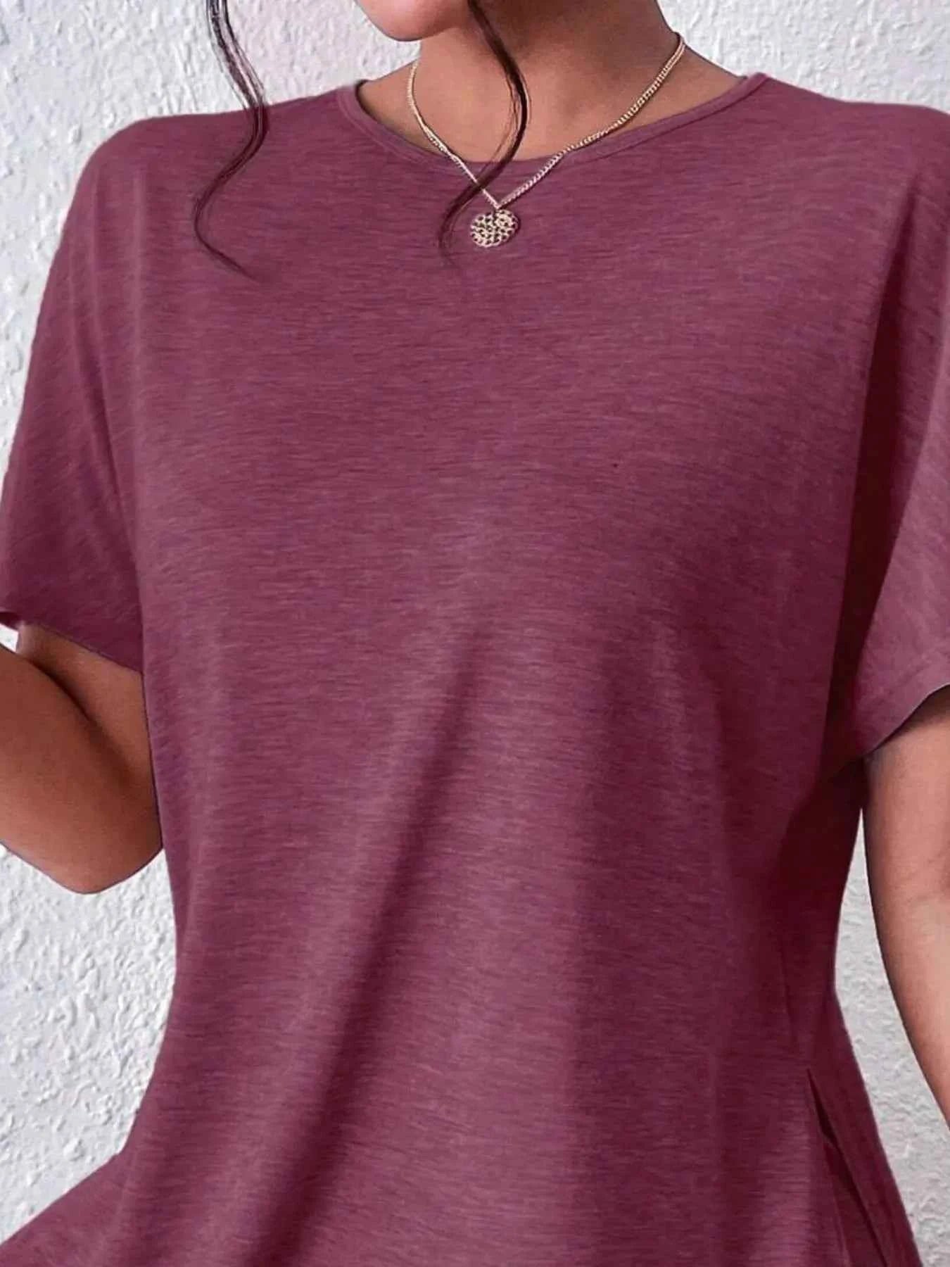 Casual Round Neck T-Shirt and Shorts Set c4865e5e-6687-4acf-a0d2-d63899bdf475-Max-Origin