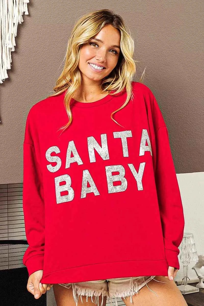 BiBi Santa Baby Lettering Christmas Sweatshirt c4b346c863364e8fb468de9cea2fa732-Max-Origin