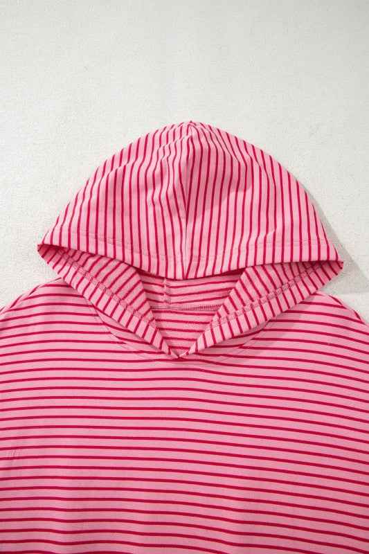 Stripe Thumbhole Drop Shoulder Sleeve Hoodie c4b4dee2-ff0f-4cac-a6d7-7a13f57fd2d7