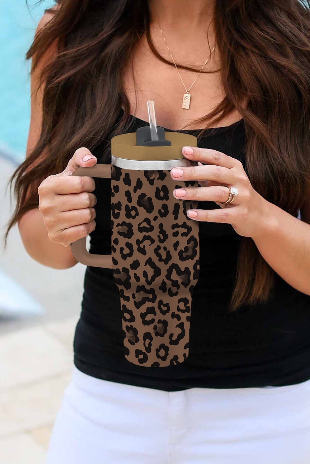 Coffee Leopard Print Tumbler Cup c4d5917bf4d89550