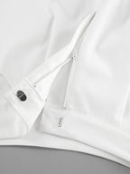 Snap Detail Long Sleeve Top and Shorts Set c4ef6e49eb0d4d6da11310f425c5121b-Max