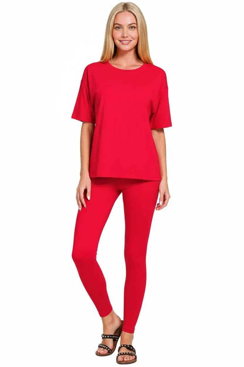 Zenana Full Size Brushed Dty Microfiber Short Sleeve Top and Pants Loungewear Set Plus Size c4f465ab-be38-436e-91ec-4506953bc47a-Max-Origin