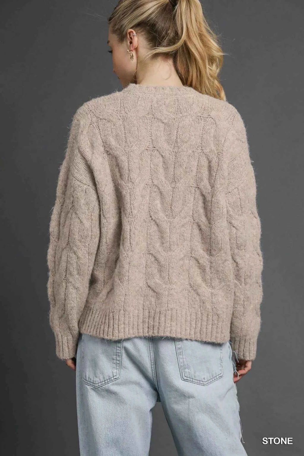 Umgee Cable Knit Cozy Sweater c5035336-a48a-459a-8d2a-f2d36195e362-Max-Origin