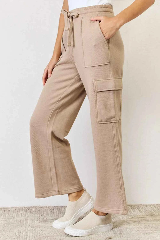 High Waist Cargo Wide Leg Pants c52796e3-1afb-4af9-bc04-02dd8cfbcff0-Max