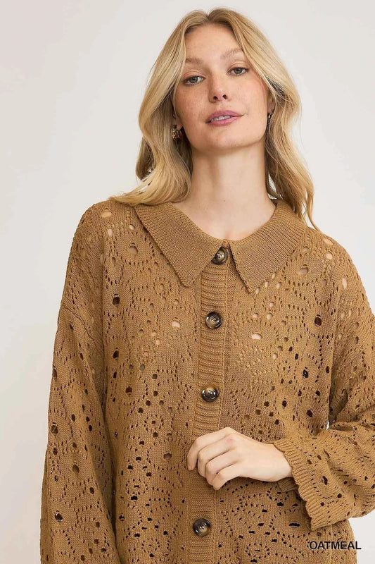 Crochet Button Down Knit Cardigan c52f3697-4e81-4452-afd8-c195a4e8edcc-Max-Origin