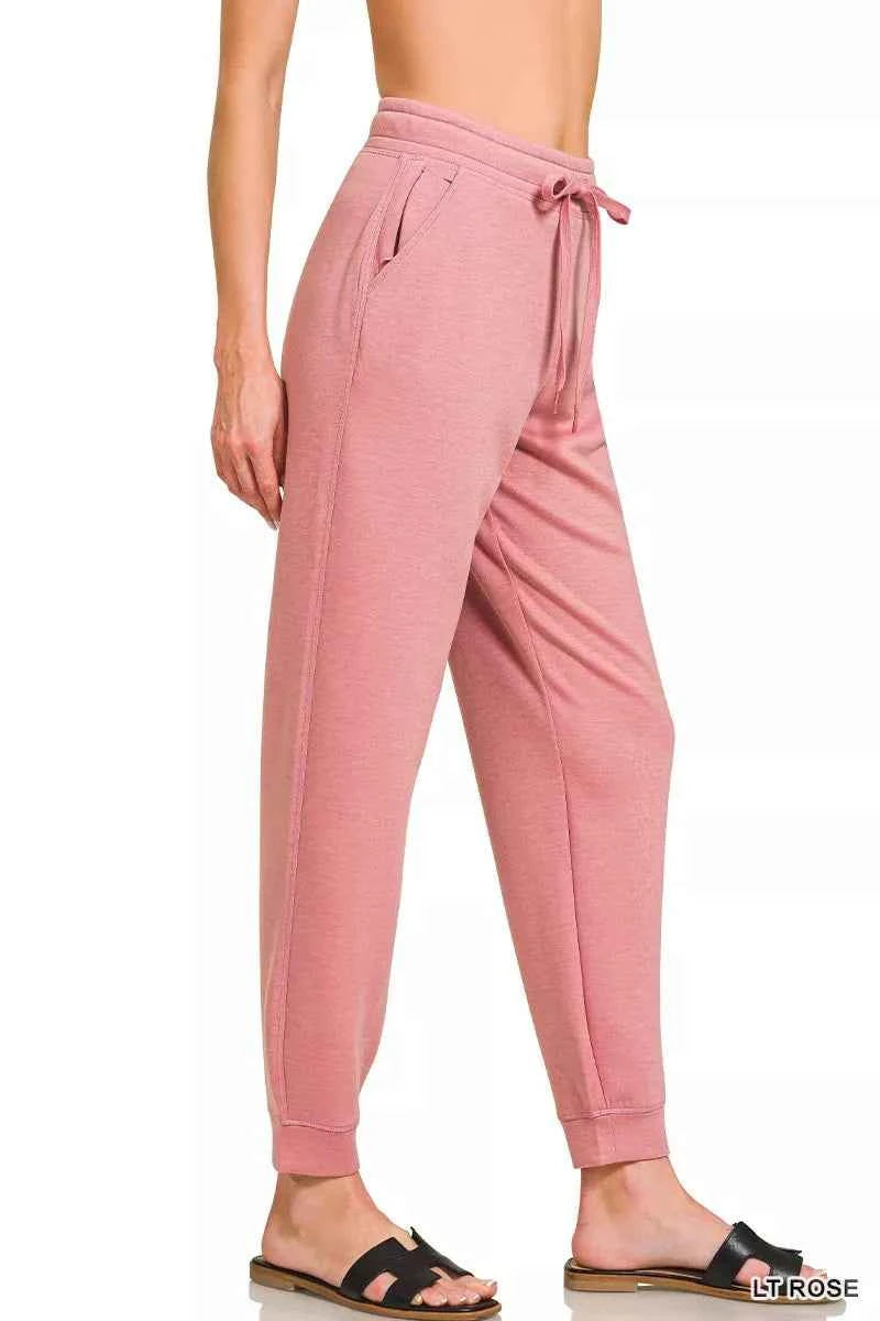 Zenana Drawstring Scuba Joggers with Pockets c534115505444970b3311e57de6dd6fa-Max-Origin