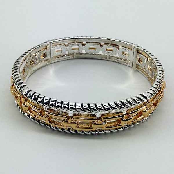 Stretchable Bracelet With Filigree and Cuban Link c5416998-8a76-43db-9e55-d643ad396798