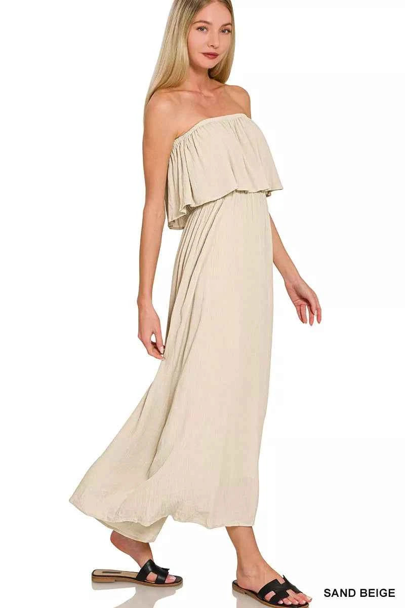 Zenana Woven Crinkle Strapless Maxi Dress c545b4f0ec2242bb86866192028657a2-Max-Origin