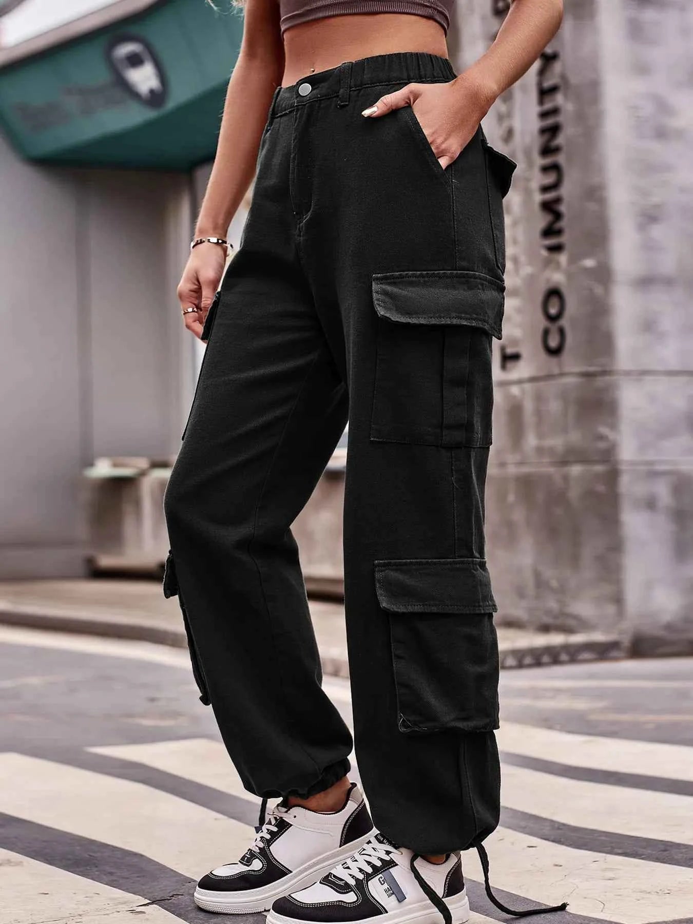 Casual Wide Leg Cargo Jeans c54e135711eb4f30abfa2248691c4871-Max-Origin
