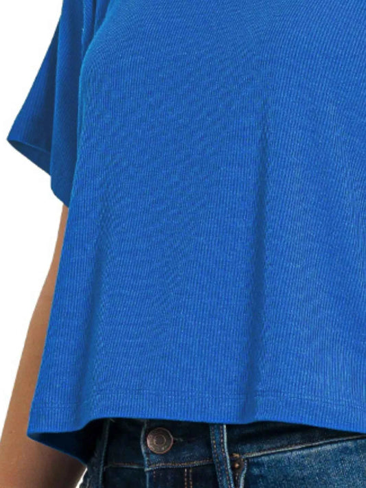 Ribbed Round-Neck Crop T-Shirt c55bc447-3733-4016-b37d-6d6c0ce261a8-Max-Origin