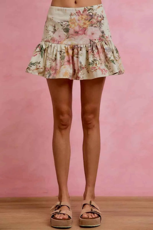 Floral Print Fit and Flare Mini Skirt c5629826ff174753ac6d0636a18354e8-Max-Origin