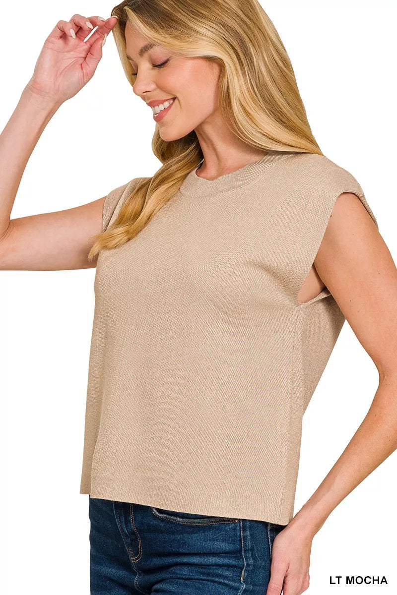 Zenana Round Neck Viscose Sweater Vest LT MOCHA c56e1b47f48044268990fa3a408d9ef5-Max-Origin