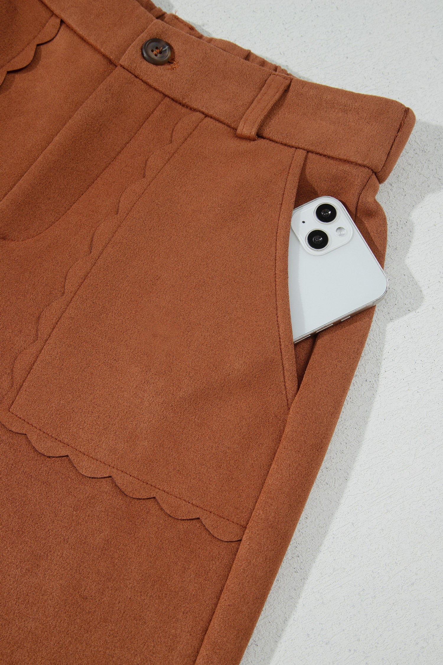 Thai Curry Scalloped Edge Pocket Full-Length Pant c5949e8b0ea4e679