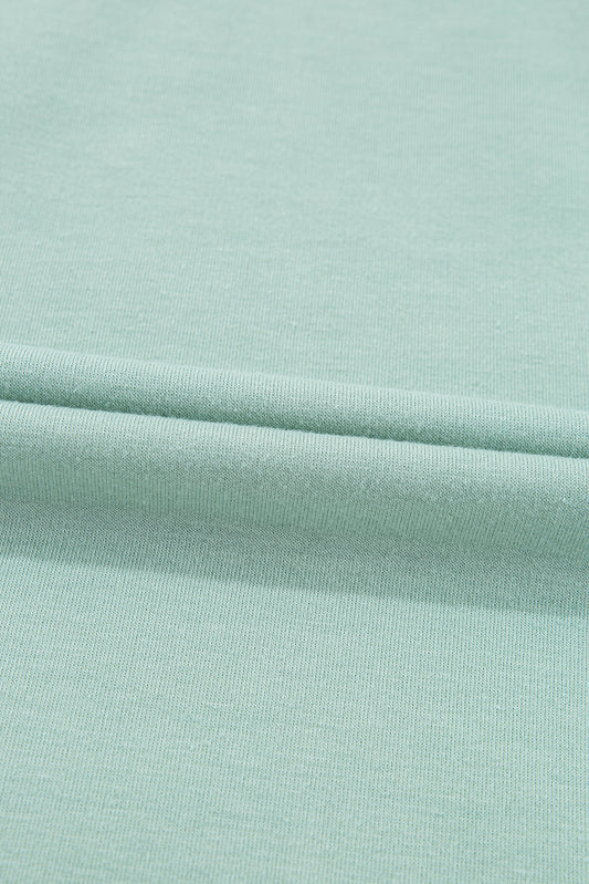 Aqua Plaid Floral Patchwork Heart Long Sleeve Top c59e5b2cbfe7f08b