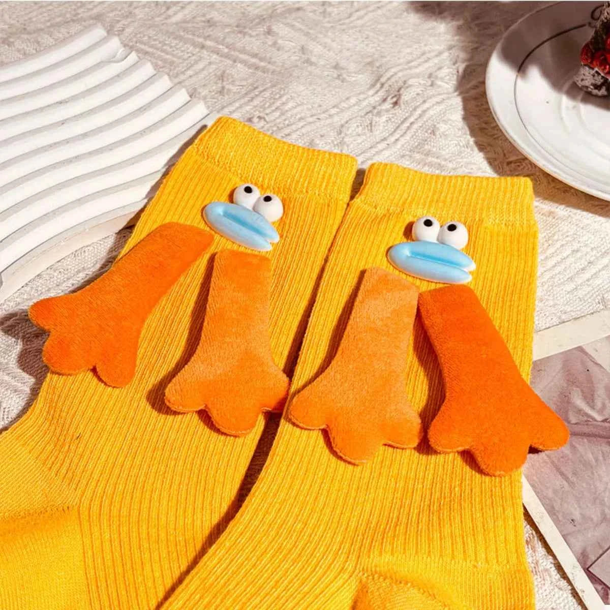 Cartoon Ribbed Knit Crew Socks Mustard One Size c59e78cf-1c66-48d3-bc78-fbfe25f1e64e-Max-Origin